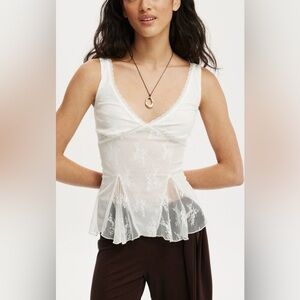Cotton On White Lace Camisole
